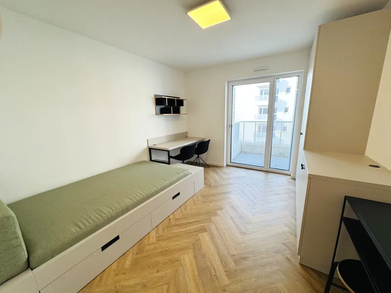 Möbliertes modernes Studio-Apartment mit Balkon und EBK! — photo 1